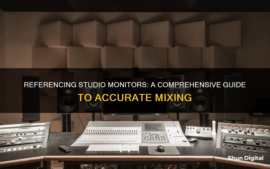 how to reference recording of three different studio monitors