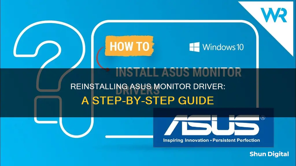 how to reinstall asus monitor driver