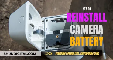 Quick Guide: Reinstalling Camera Batteries