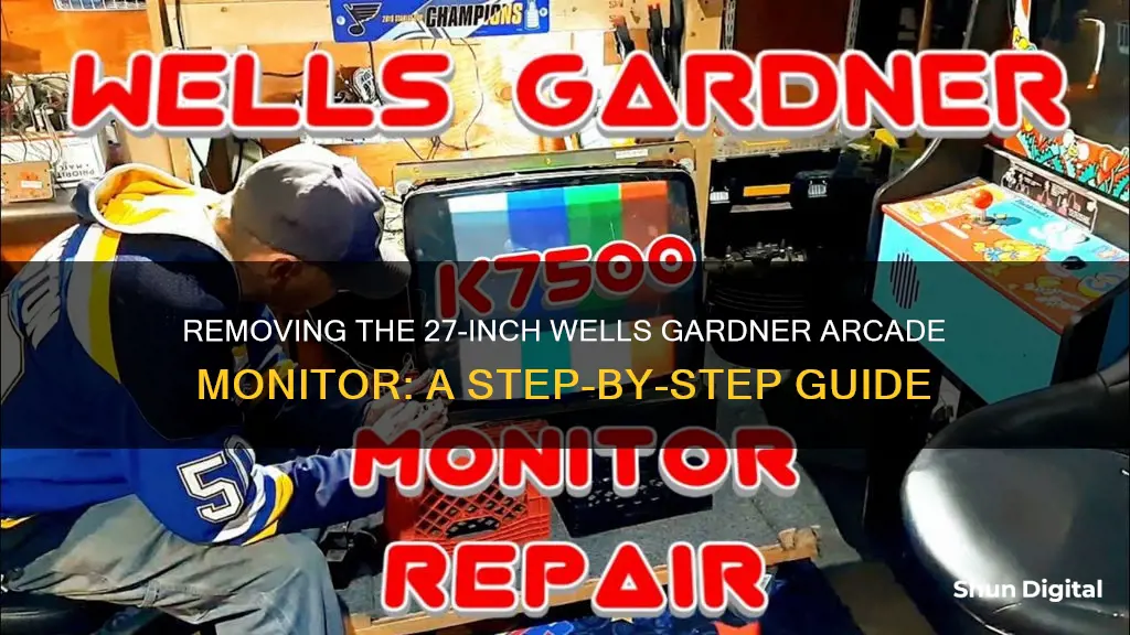 how to remove 27 wells gardner arcade monitor