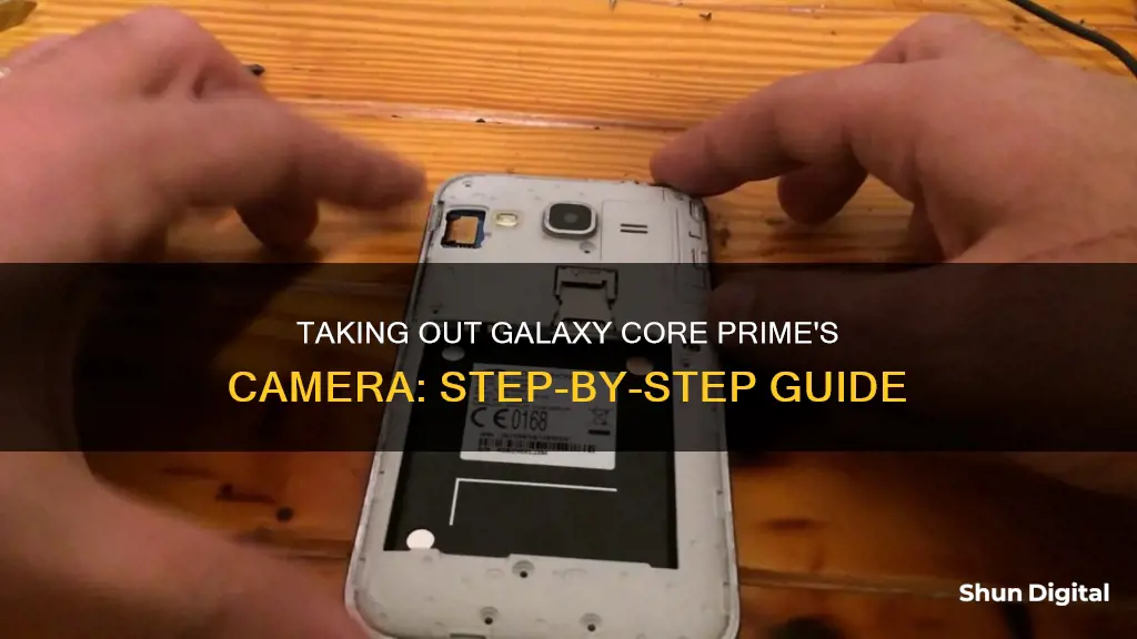 how to remove a camera from a galaxy core prime