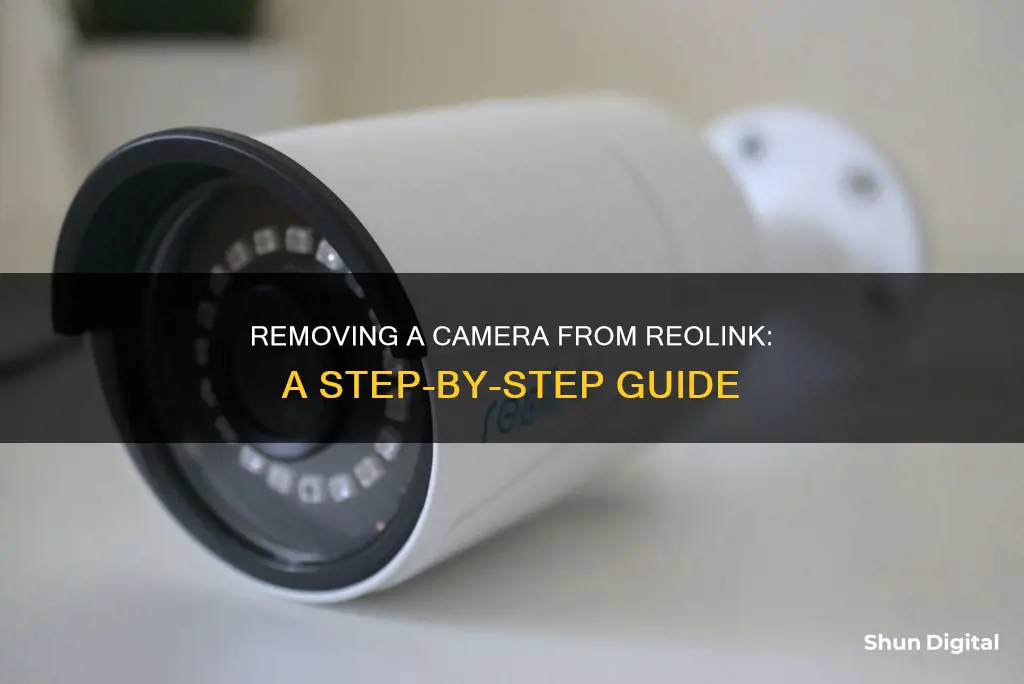 how to remove a camera from reolink