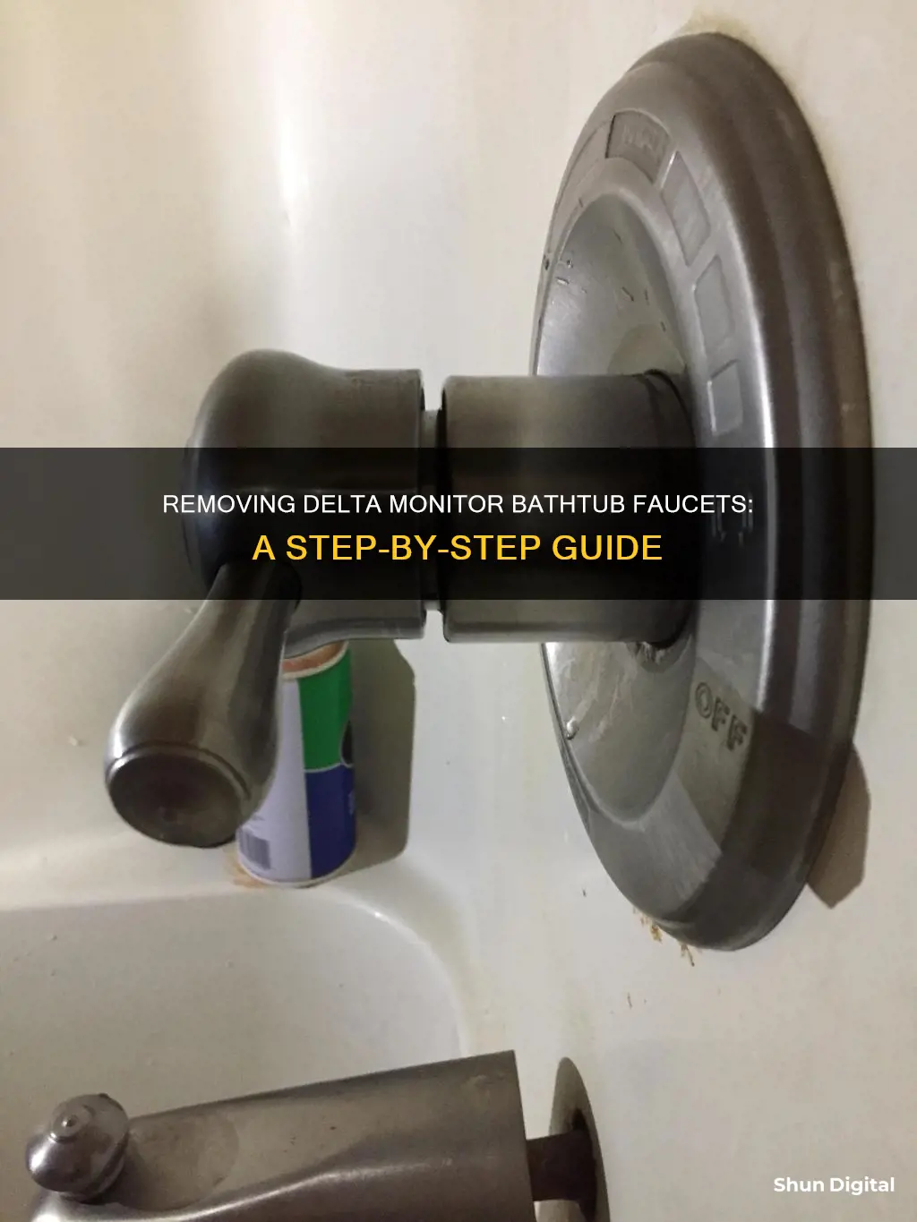 how to remove a delta monitor bathtub faucet