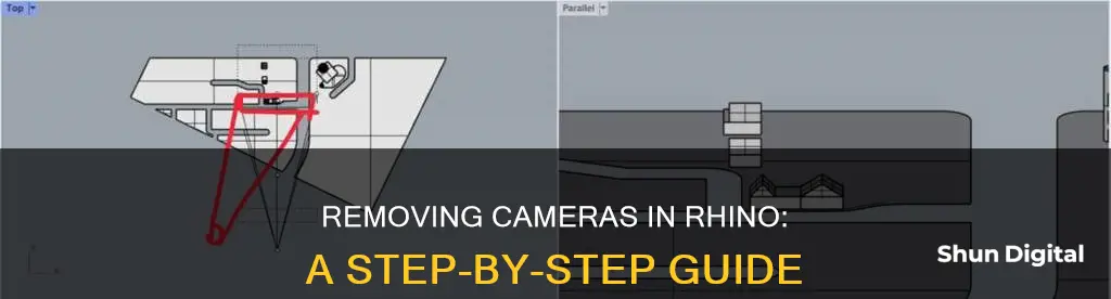 how to remove a placed camera from rhino