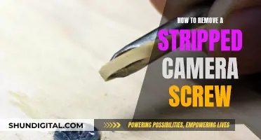 Stripped Camera Screw: Fixing the Unfixable