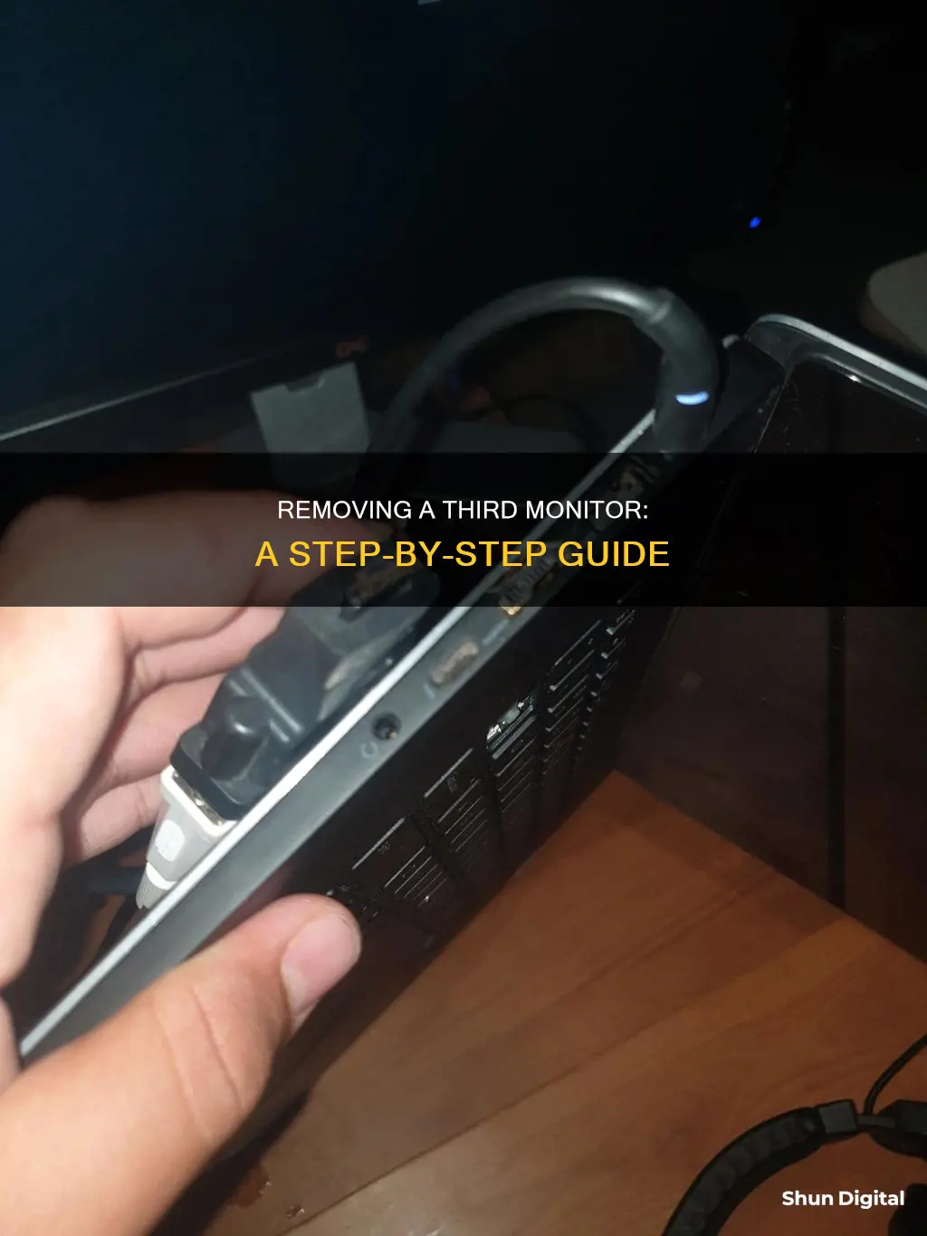 how to remove a third monitor