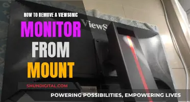 Removing a ViewSonic Monitor from Mount: A Step-by-Step Guide