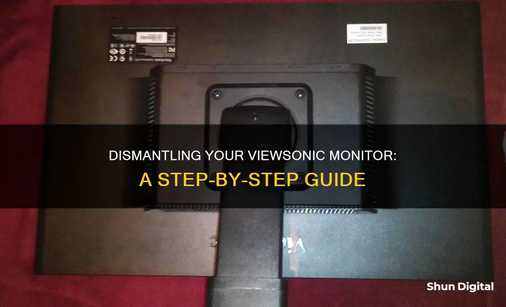 how to remove a viewsonic monitor