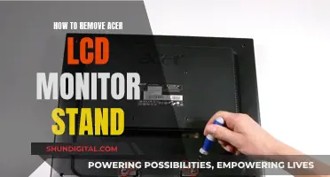 Removing the Stand: Acer LCD Monitor Disassembly Guide