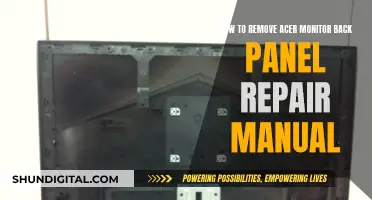 Removing Acer Monitor Back Panels: A Repair Guide