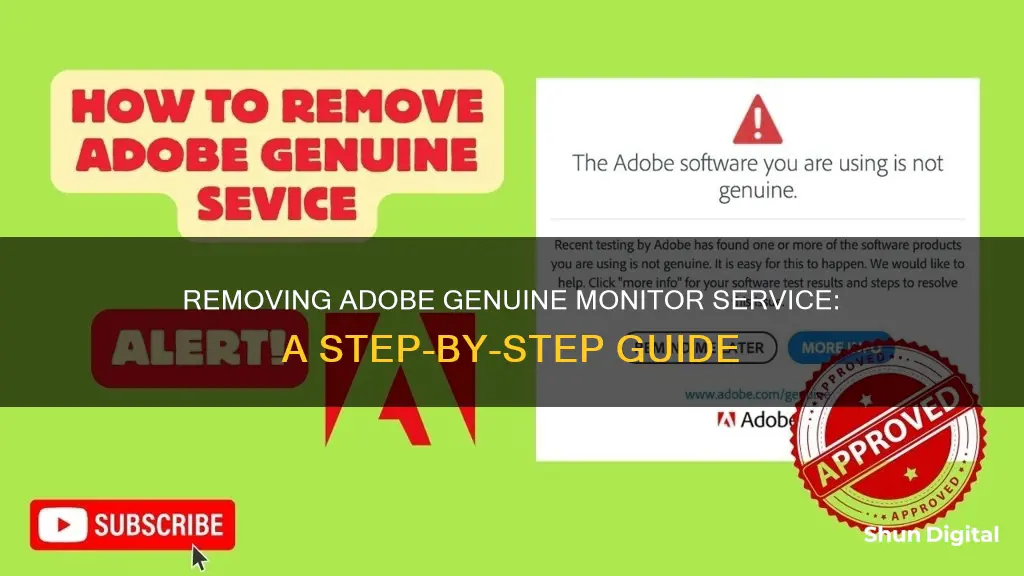 how to remove adobe genuine monitor service