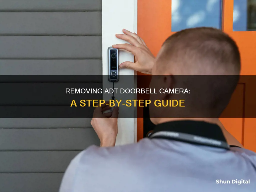 how to remove adt doorbell camera