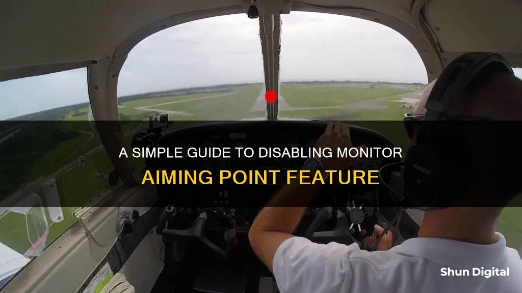 how to remove aiming point on your monitor