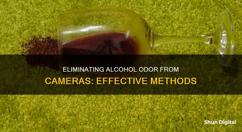 how to remove alcohol smell camera