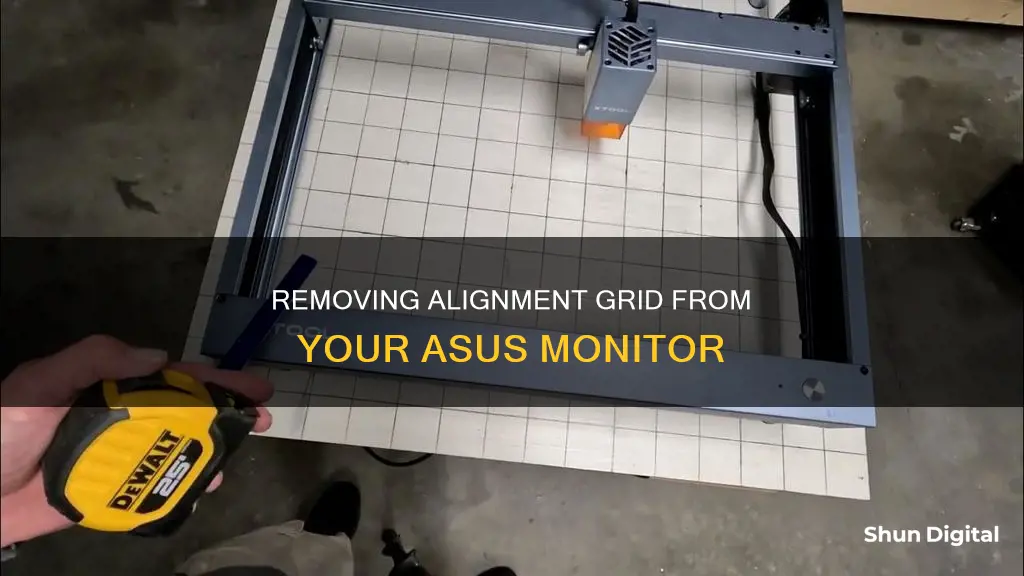 how to remove alignment grid on asus monitor