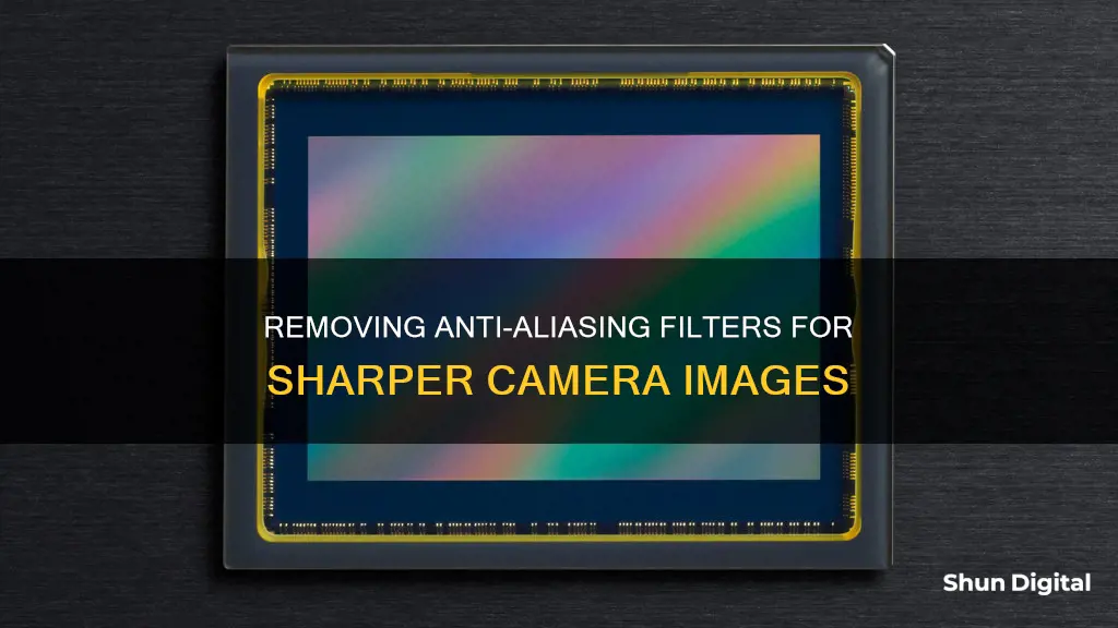 how to remove an anti aliasing filter from a camera