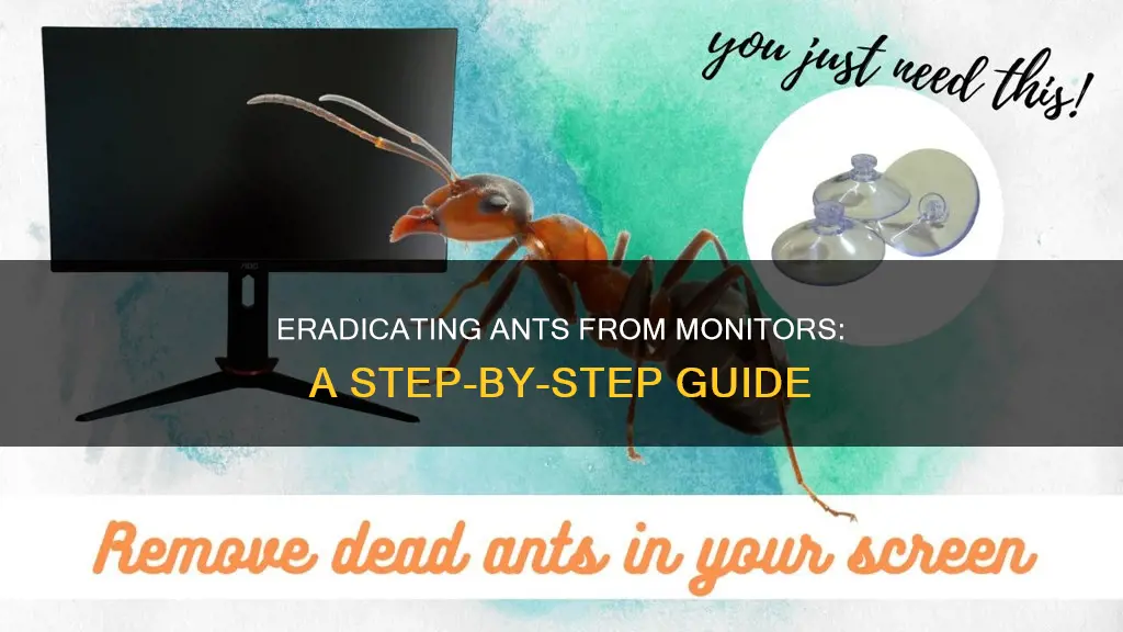 how to remove ant inside monitor