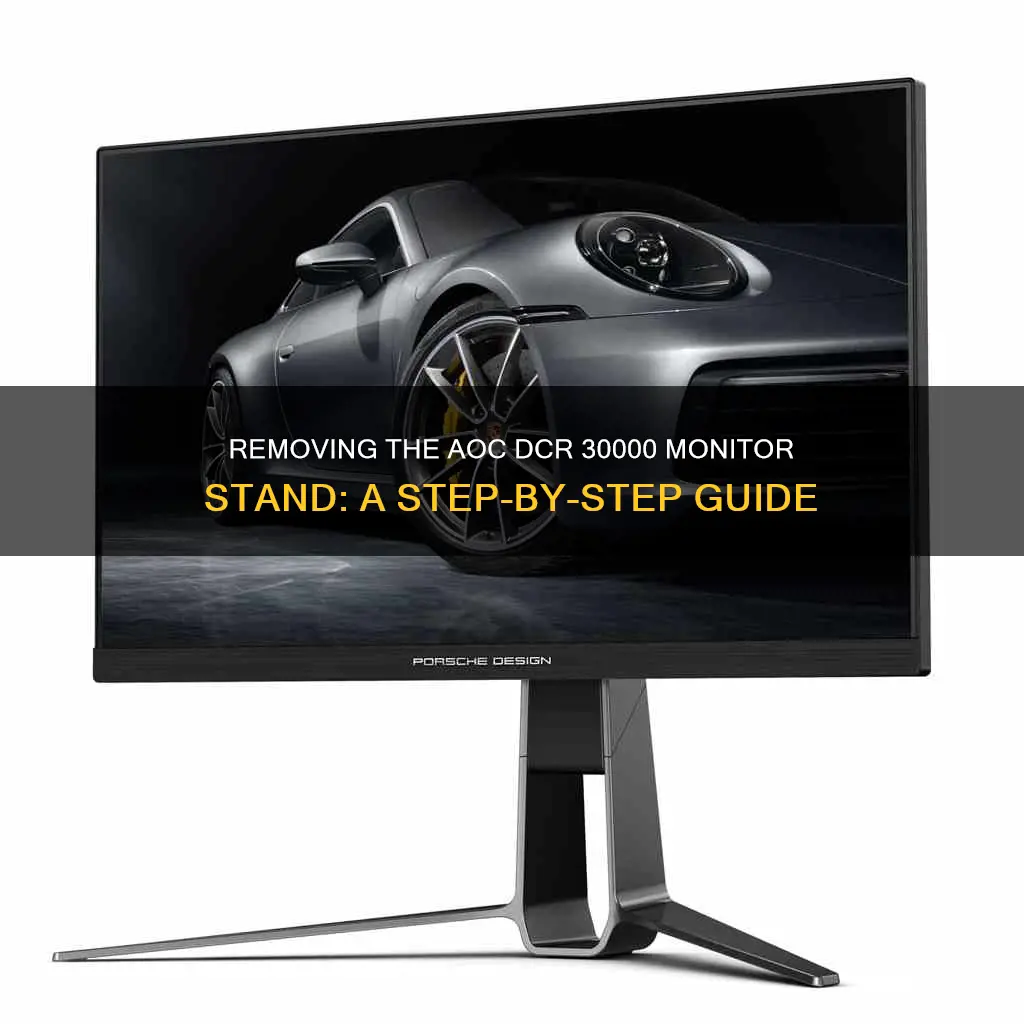 how to remove aoc dcr 30000 monitor stand