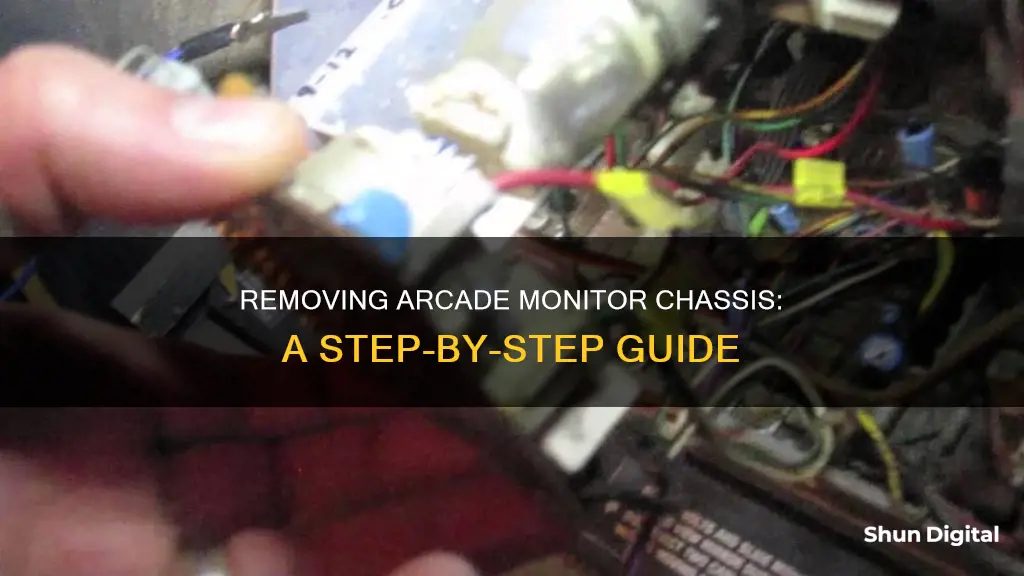 how to remove arcade monitor chassis