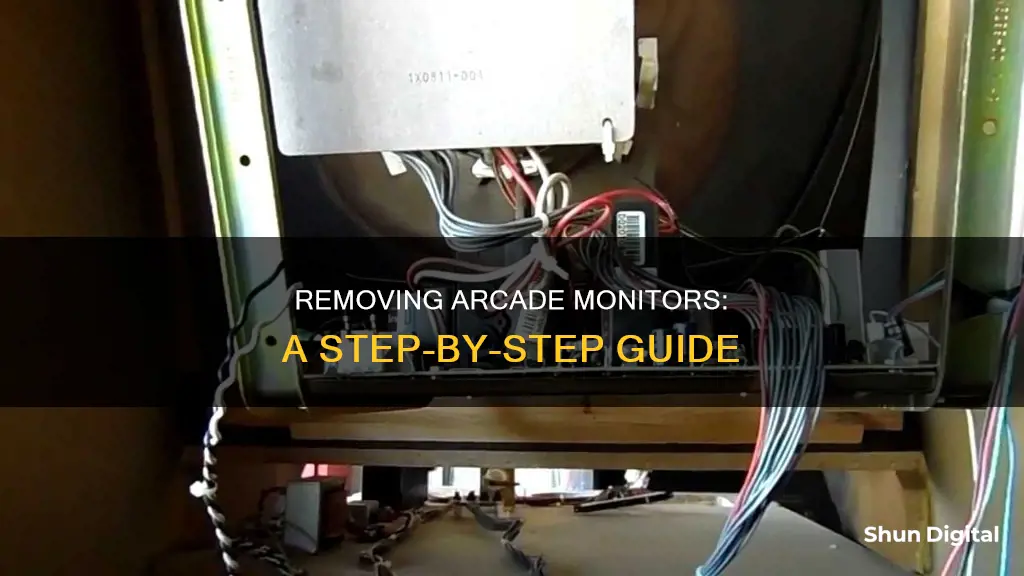 how to remove arcade monitor