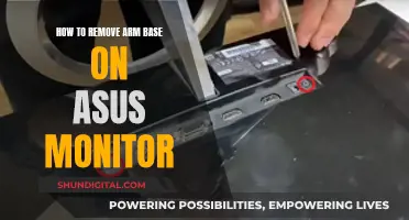 Disassembling Your ASUS Monitor: Removing the Arm Base