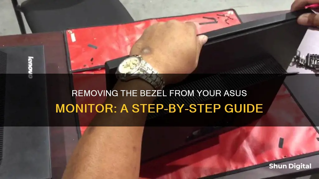 how to remove asus monitor bezel