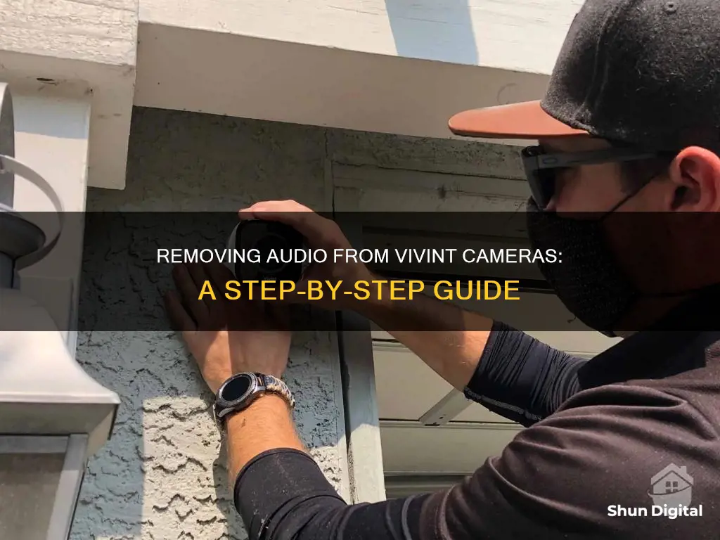 how to remove audio from vivint camera