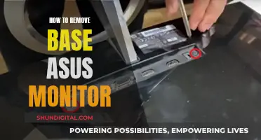 Removing the Base of an ASUS Monitor: A Step-by-Step Guide