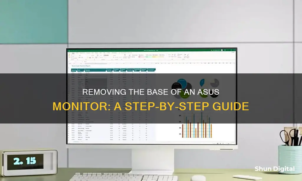 how to remove base asus monitor