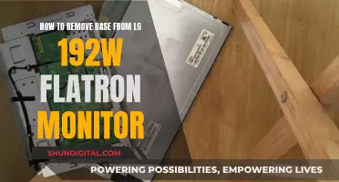 Disassembling LG Flatron 192w Monitor: Removing the Base