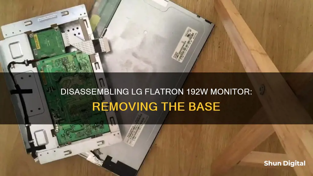 how to remove base from lg 192w flatron monitor