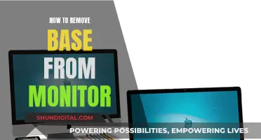 Removing a Monitor's Base: A Step-by-Step Guide