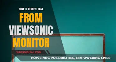 Dismantling Your ViewSonic Monitor: Removing the Base