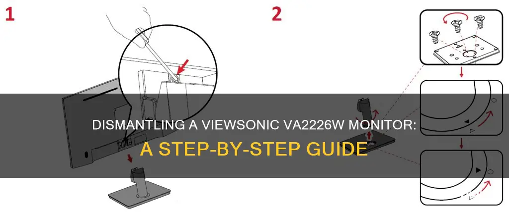 how to remove base viewsonic monitor va2226w