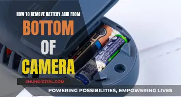 Cleaning Camera Base: Removing Battery Acid Spills Effectively