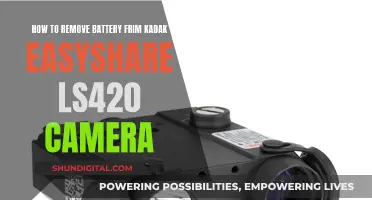 Removing Kadak Easyshare LS420 Camera's Battery: A Step-by-Step Guide