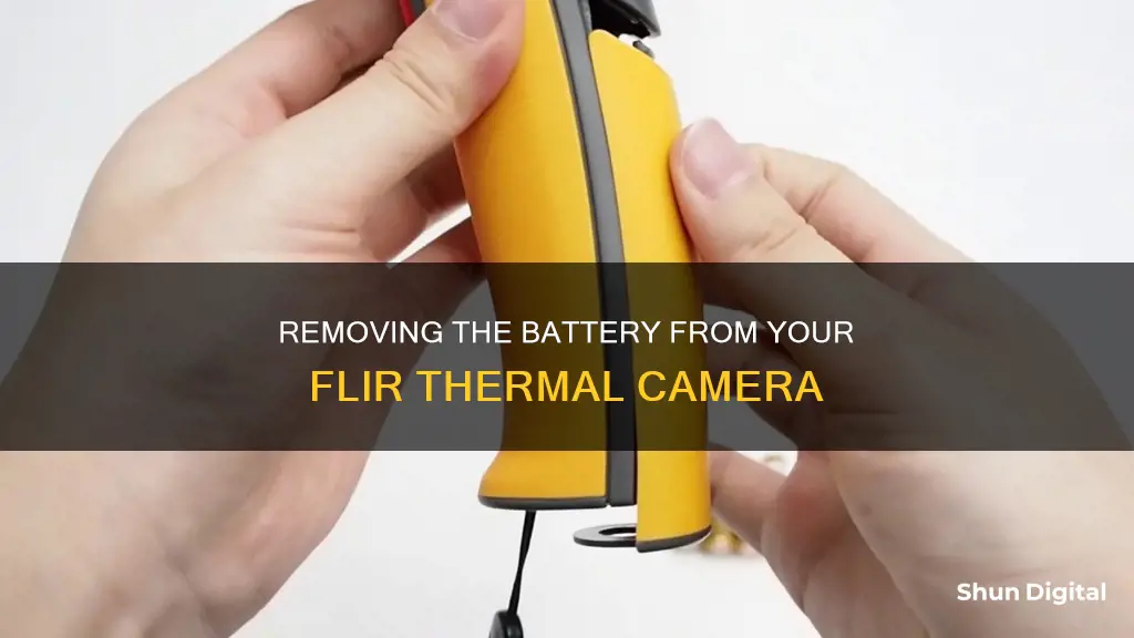 how to remove battery from flir thermal camera