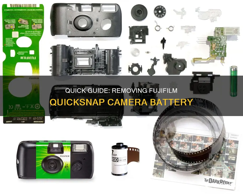 how to remove battery from fujifilm camera quicksnap