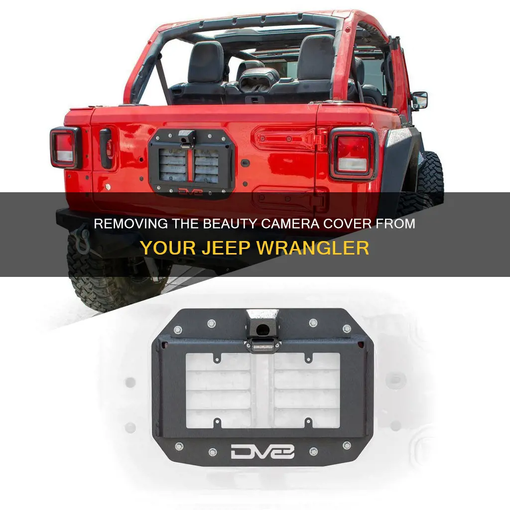 how to remove beauty camera cover jeep wrangler