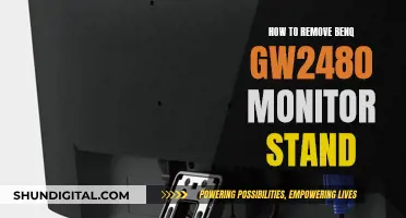 Removing the BenQ GW2480 Monitor Stand: A Step-by-Step Guide