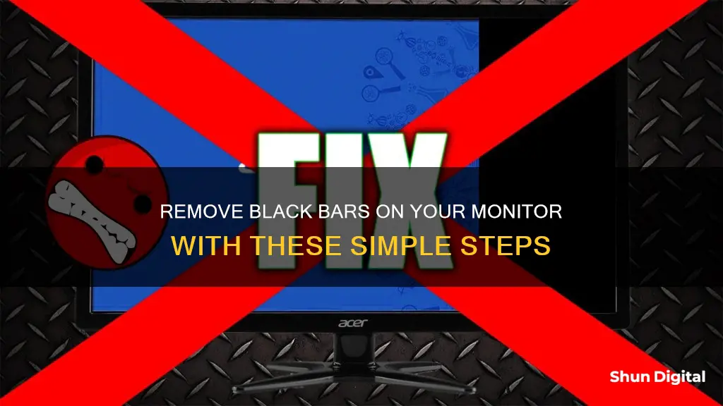 how to remove black bars on monitor brnq