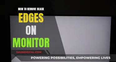 Adjusting Monitor Settings to Remove Black Edges