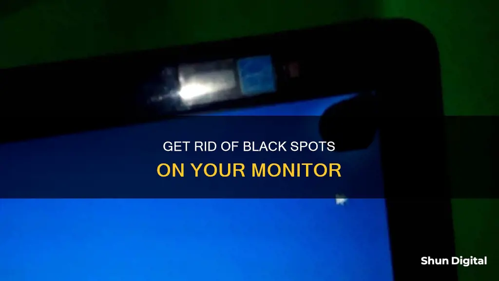 how to remove black spots from your monitor