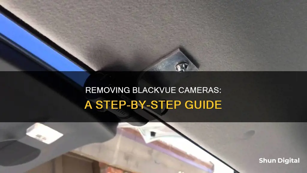 how to remove blackvue camera