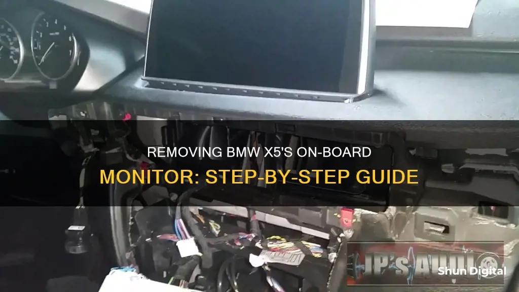 how to remove bmw x5 on board monitor