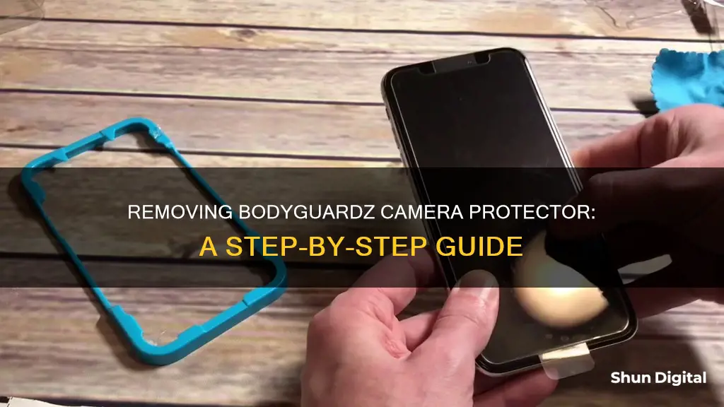 how to remove bodyguardz camera protector