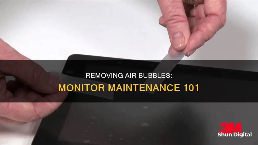 how to remove bubble from your monitor