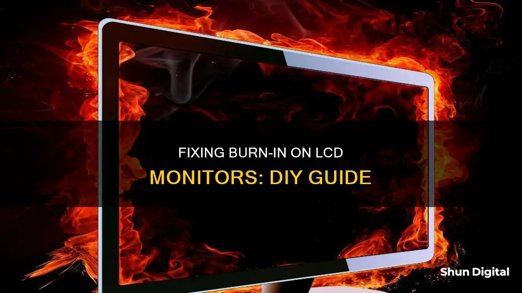 how to remove burn in lcd monitor