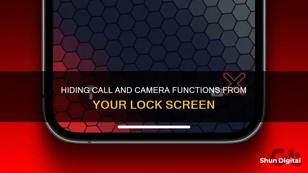 how to remove call and camera from lock screen