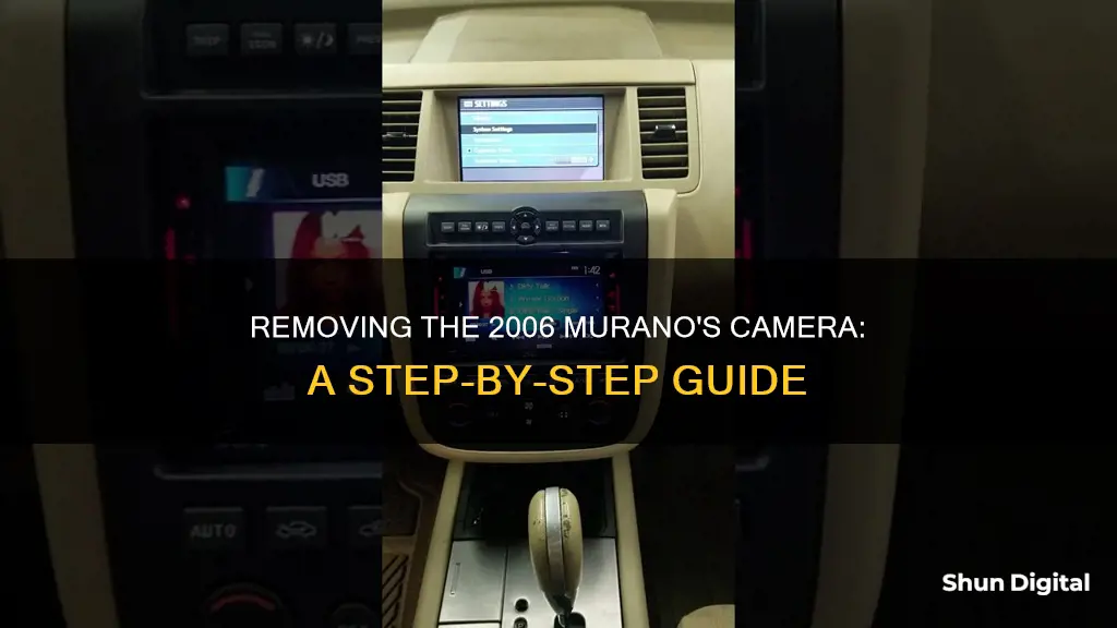 how to remove camera 2006 murano